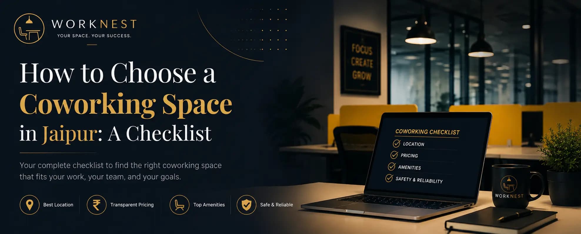 how to choose a coworking space in Jaipur A checklist