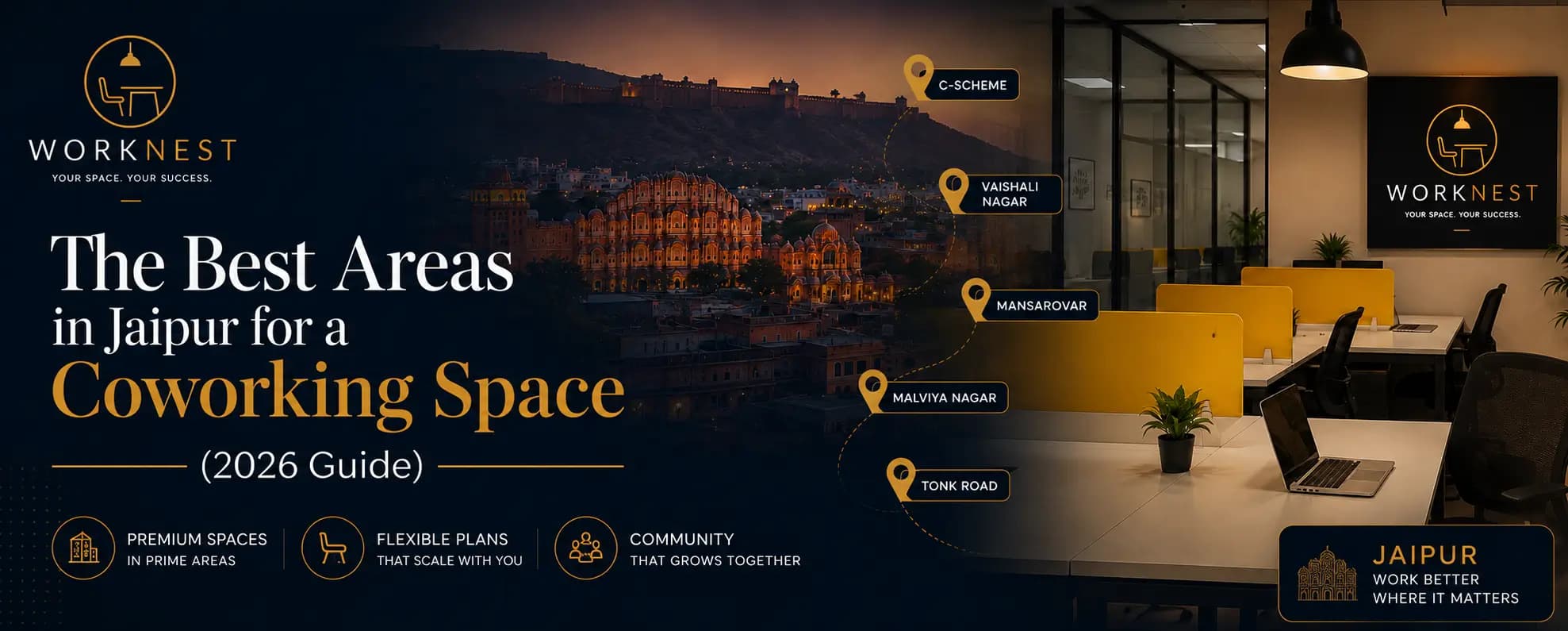 The Best Areas in Jaipur for a Coworking Space