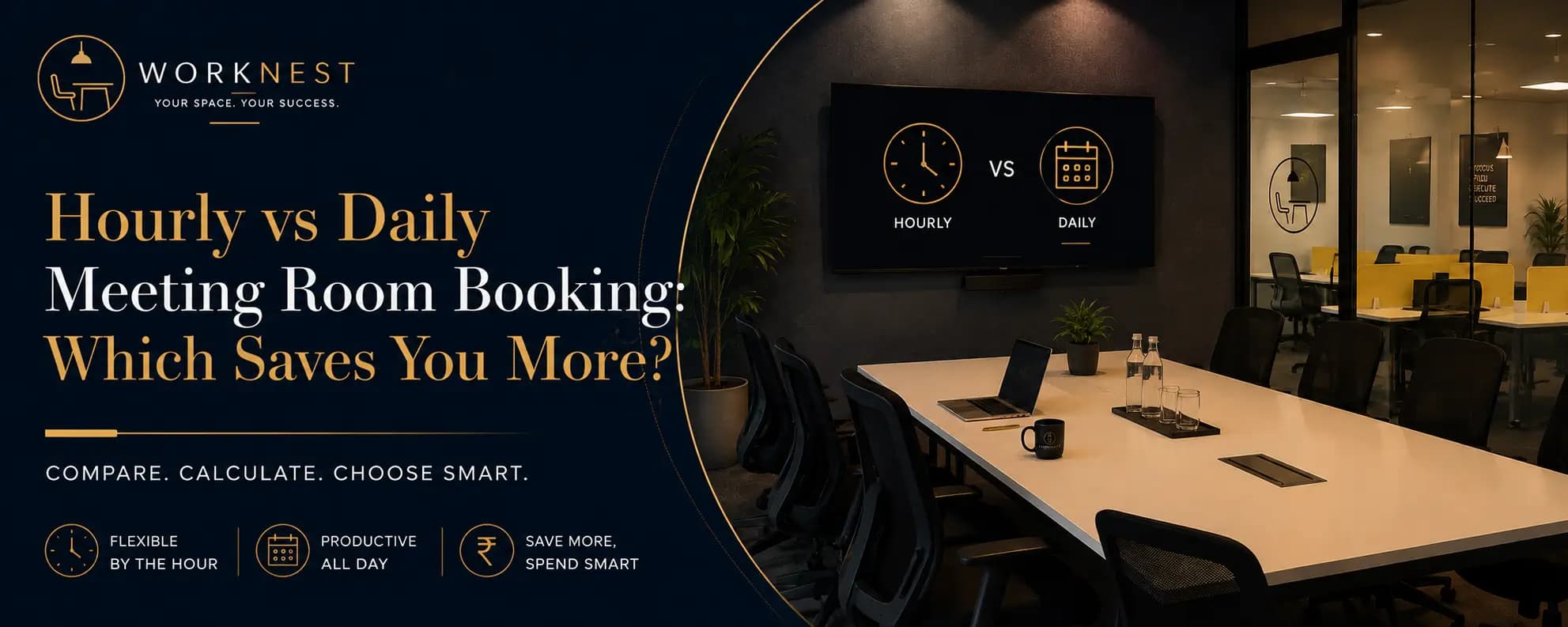 hourly vs daily meeting room booking